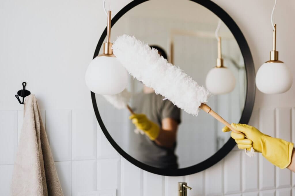 A winter cleaning checklist should include deep-cleaning your bathrooms