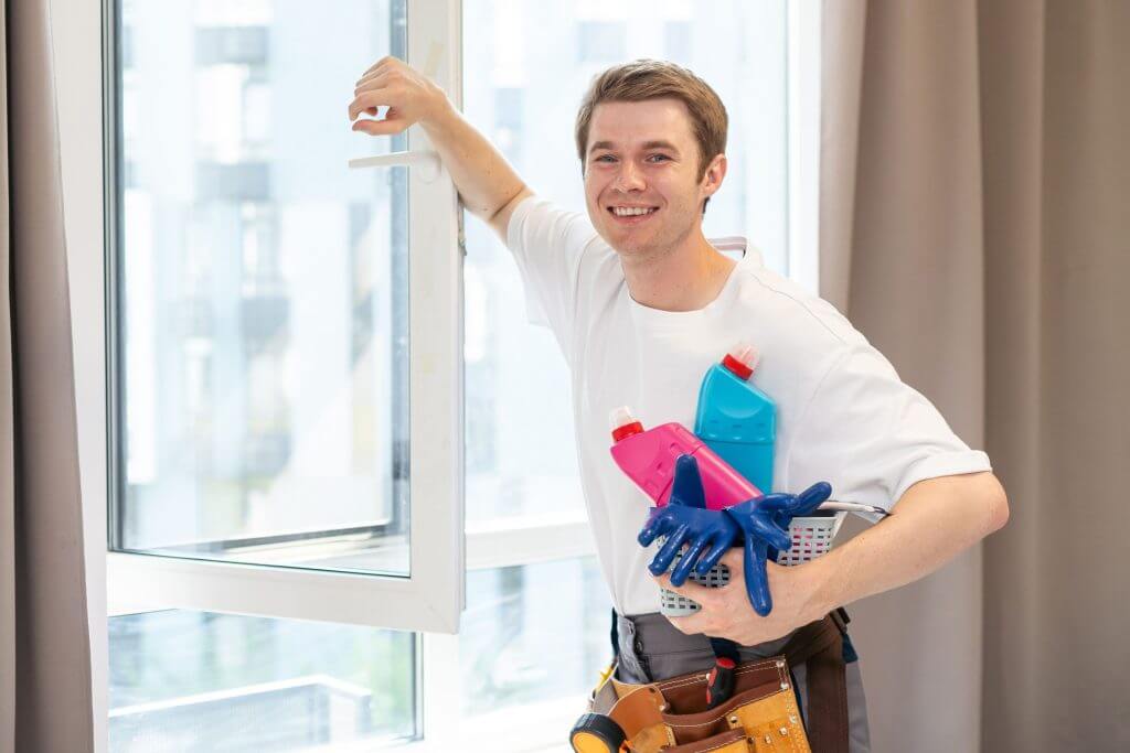 how to clean second story windows